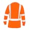 Ge Hi-Vis Long Sleeve T-Shirt, Birdseye Knit Polyester, Orange, 2XL GS114O2XL - alternate 4